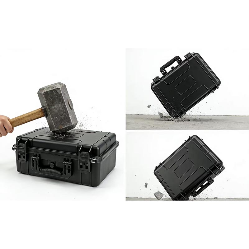 High impact and drop resistant hard box